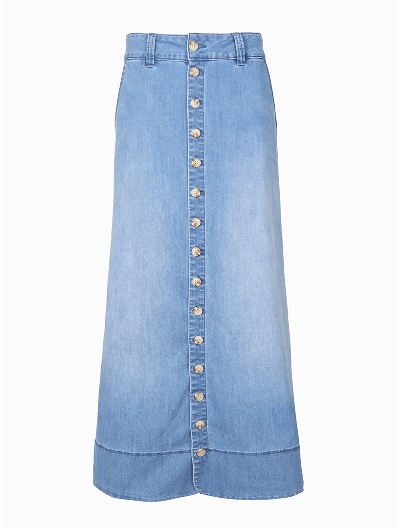 Front view - Denim skirt