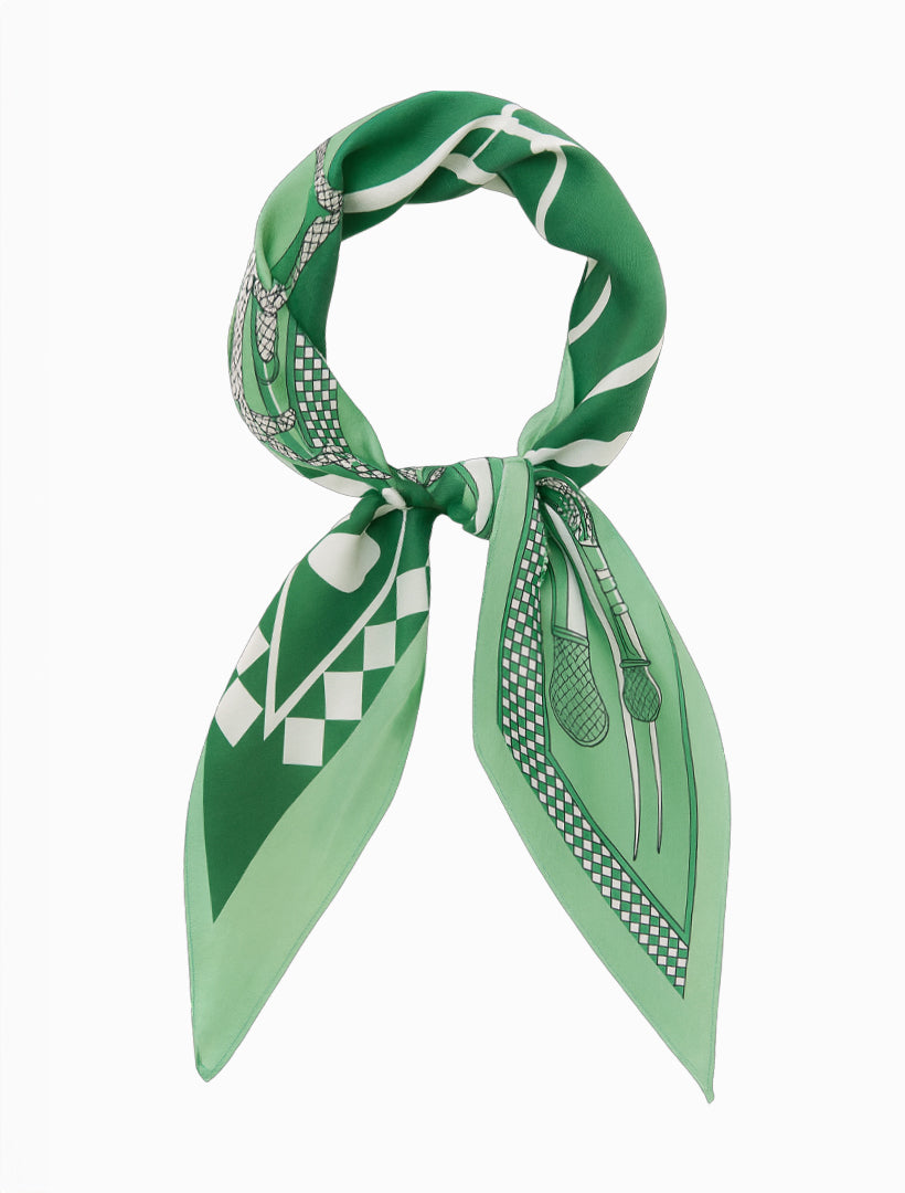 Trapezoid Scarf Green