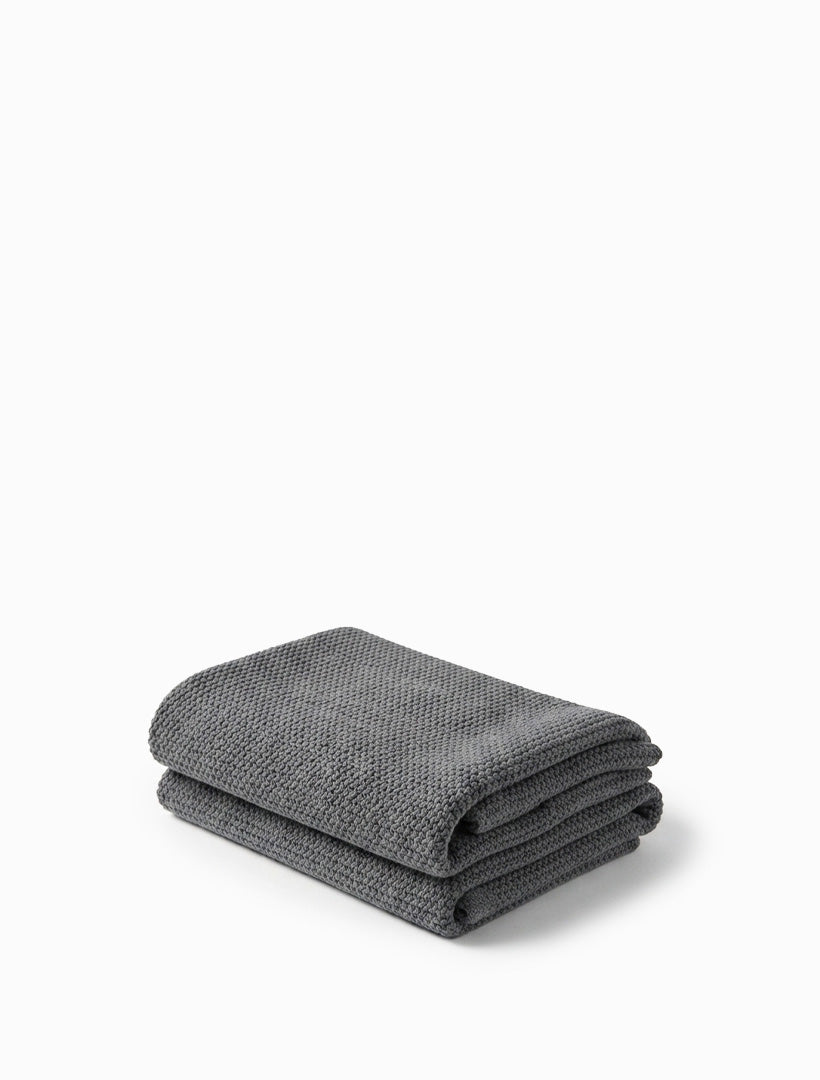 Organic Dishcloths Set of 2 Grey