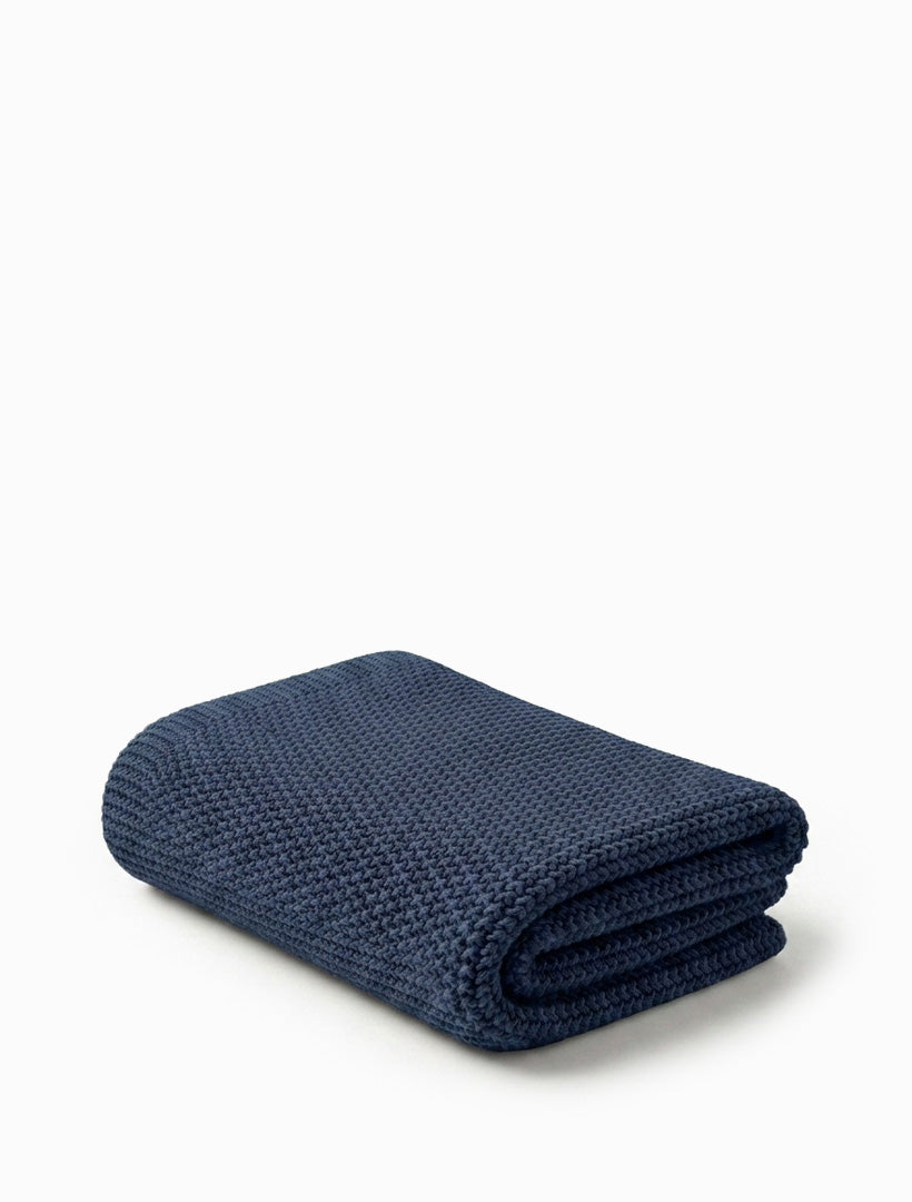Organic Hand Towel Navy