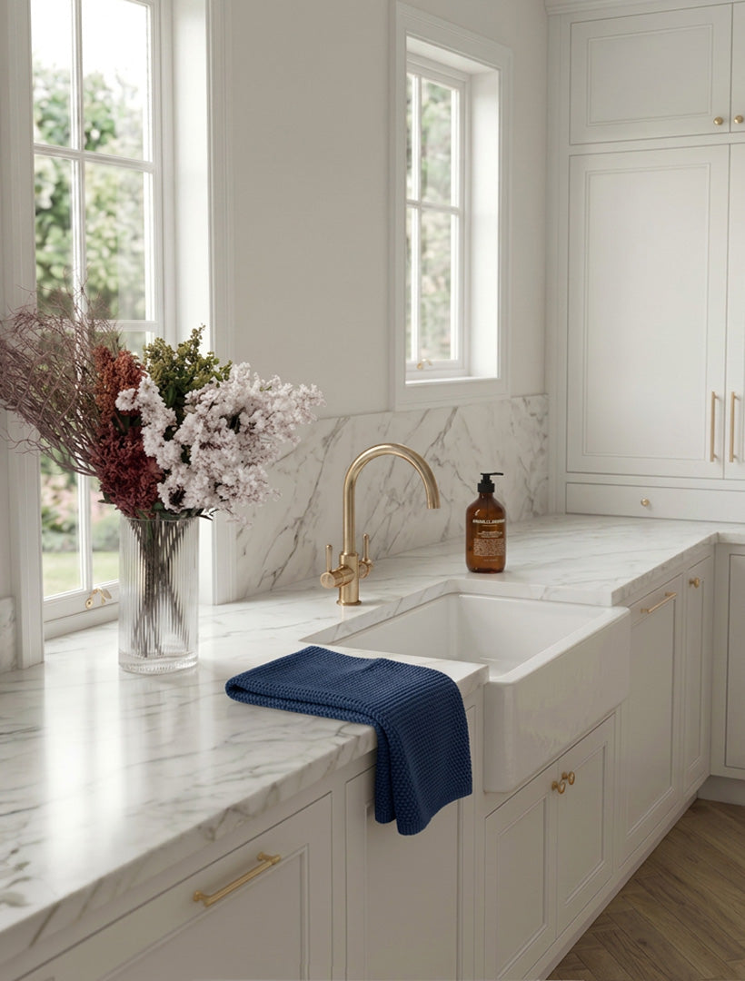 Organic Hand Towel Navy