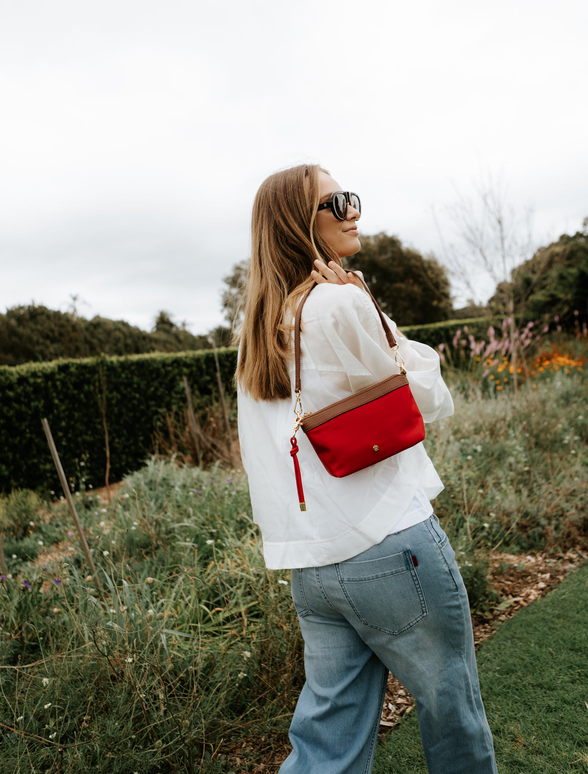 Journey Cross Body Bag Red