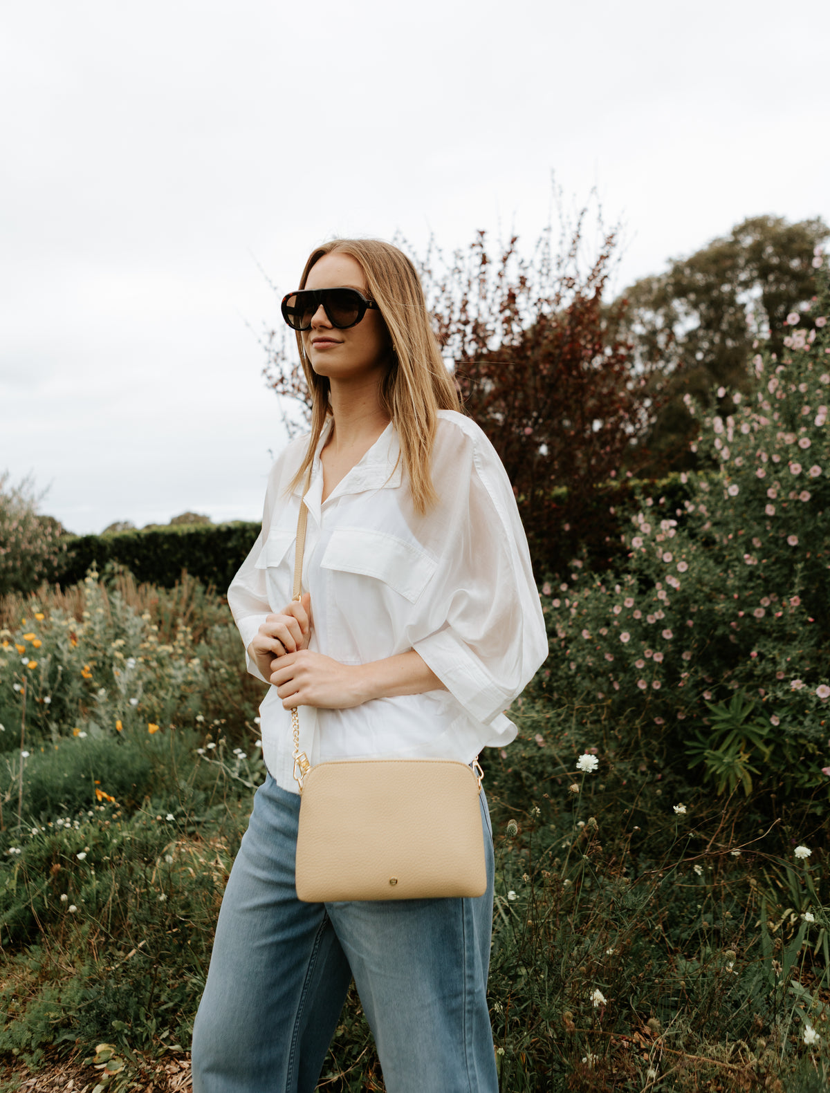 Hugo Cross Body Bag Butter
