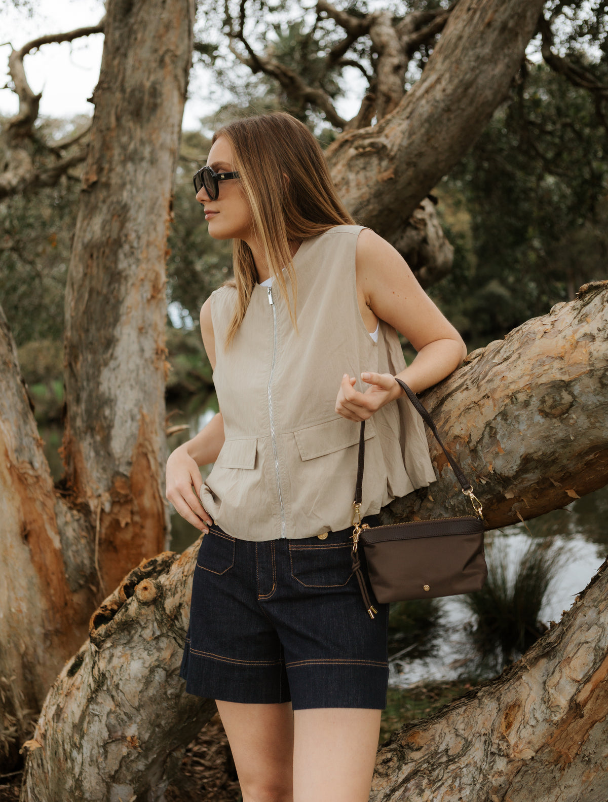 Journey Cross Body Bag Chocolate