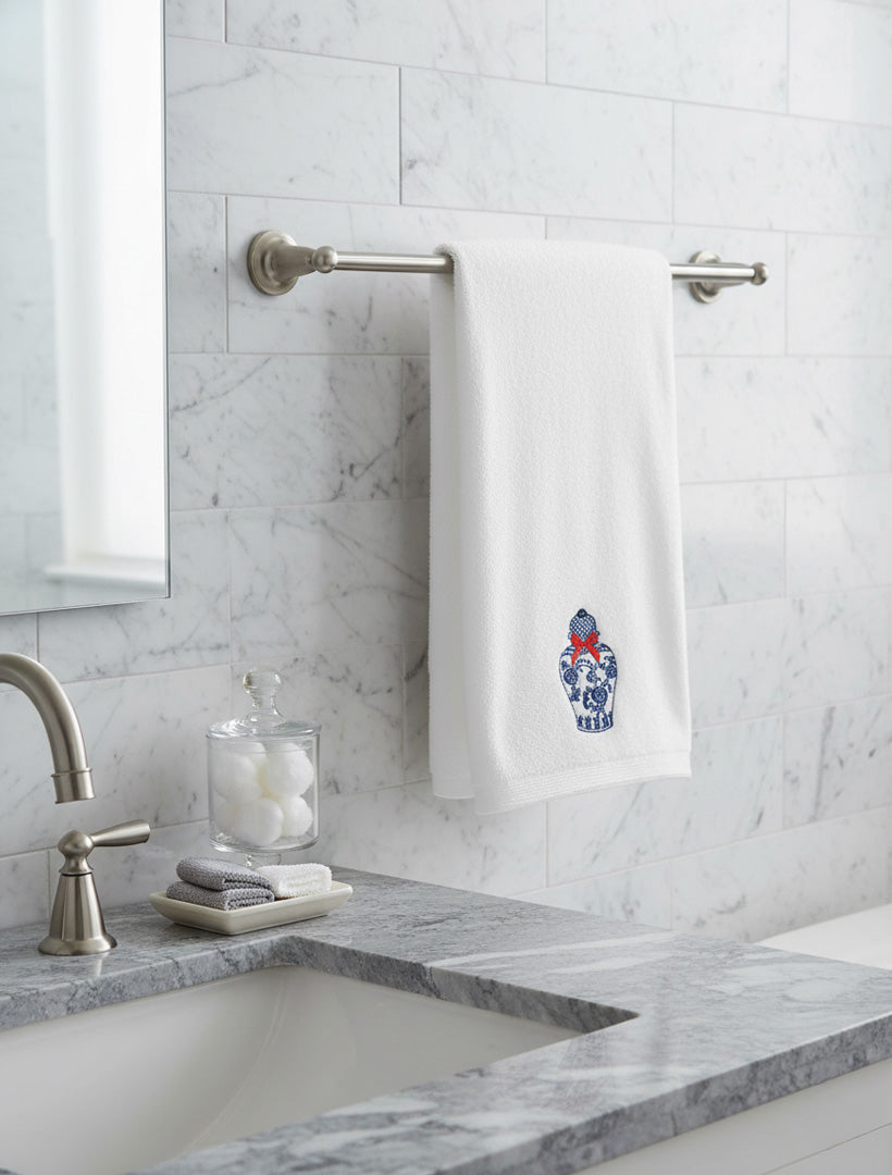 Christmas Wishes Hand Towel Christmas Urn