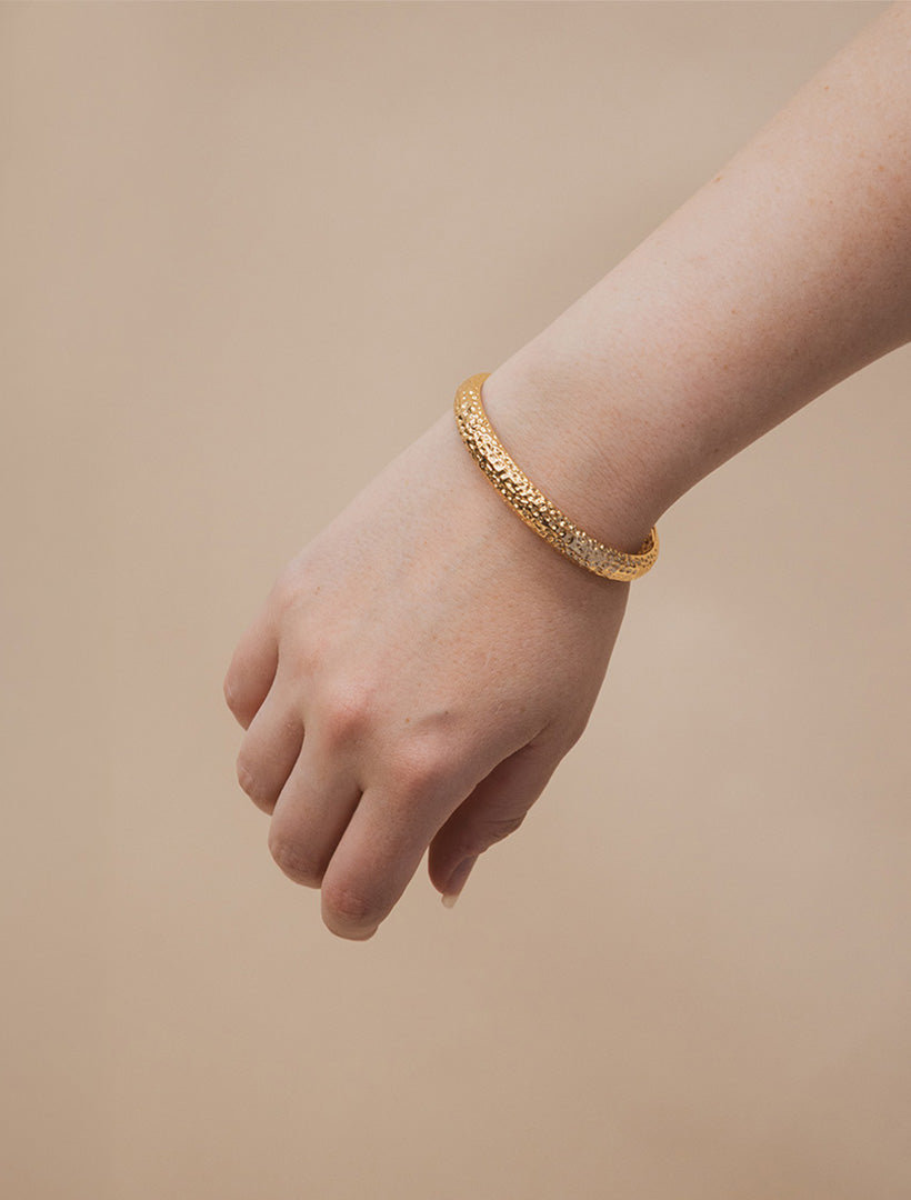 Hammered Cuff Gold