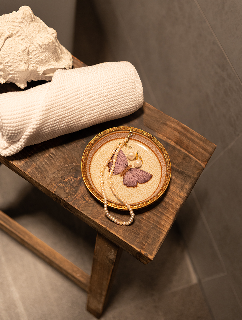Lilac Butterfly Dish