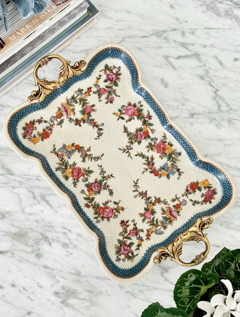 Top View - Porcelain tray