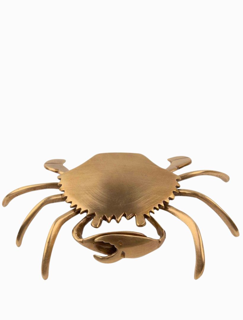 Front view - brass crab 