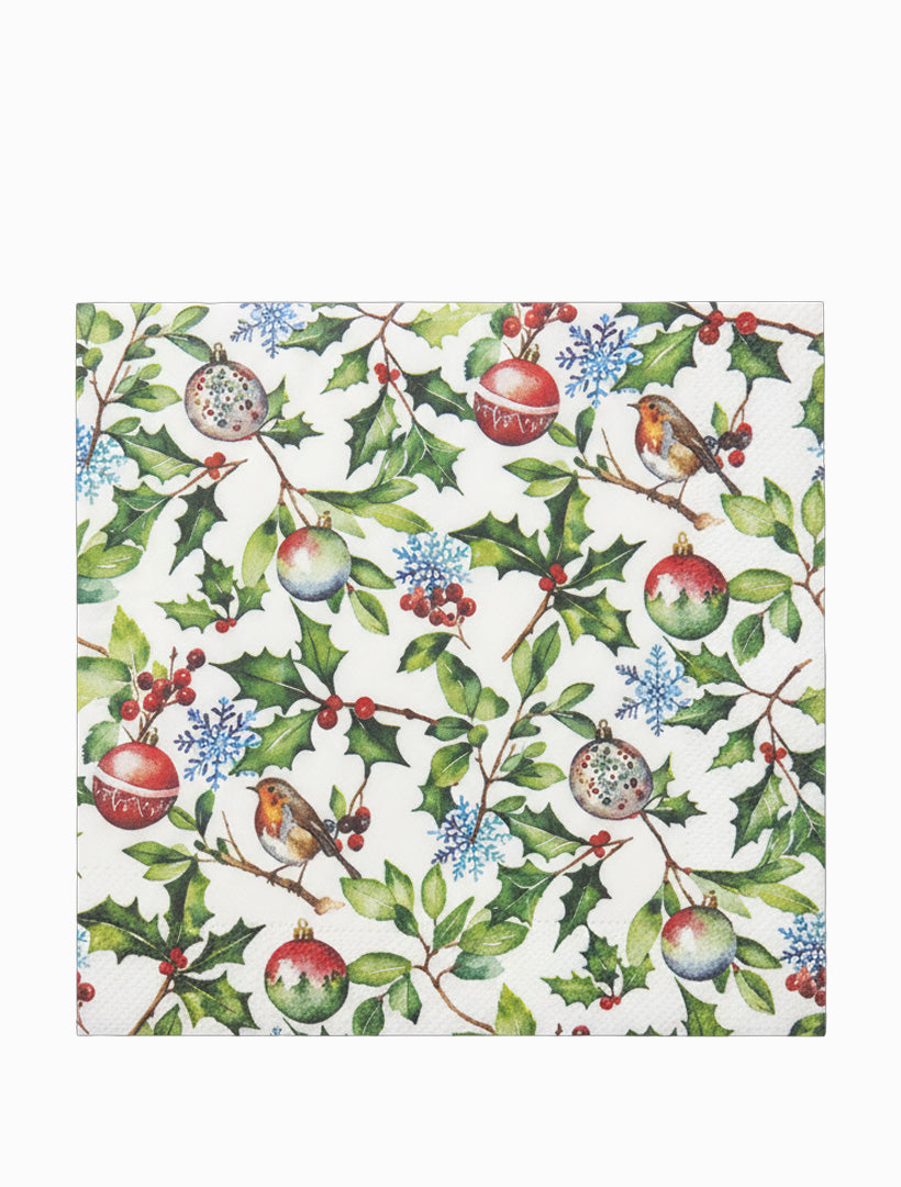 Christmas Holly Lunch Napkins