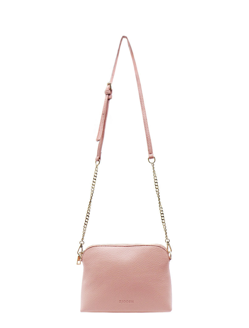 Front view - Pink cross body bag