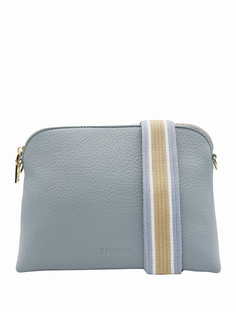 Front view - Blue cross body bag