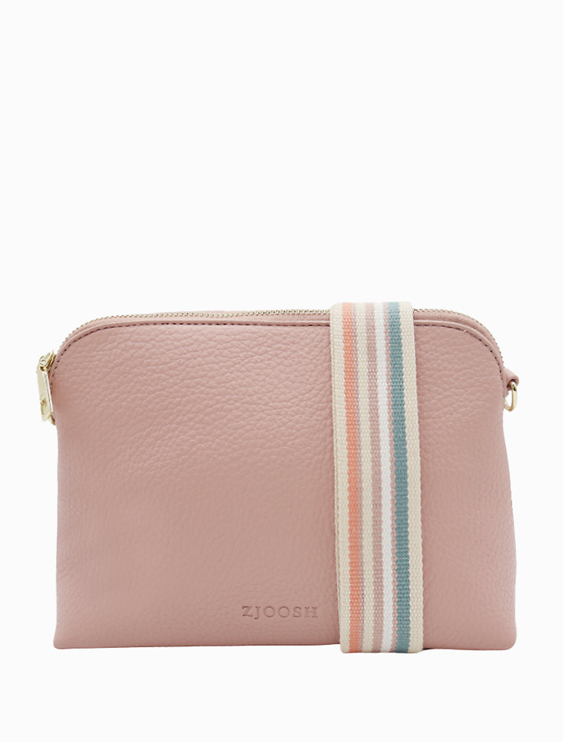 Front view - Pink cross body bag