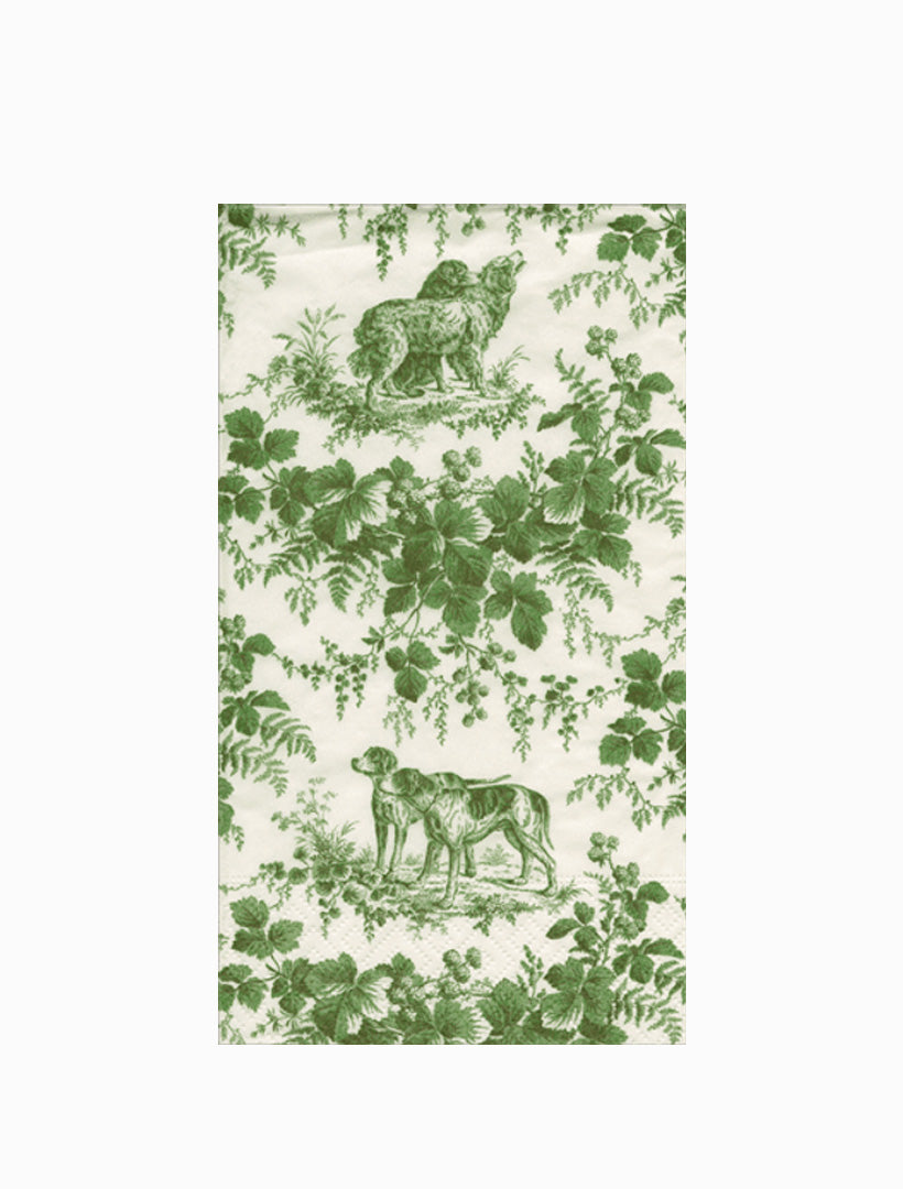 Guest Towel Huntington Toile Evergreen