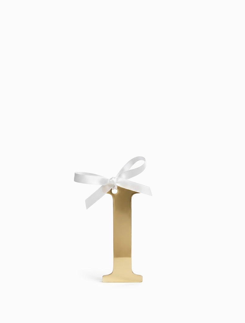 Hanging Letter I Gold
