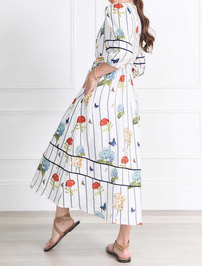 Jardinaire Linen Dress