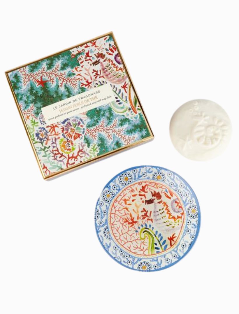 Jasmin Perle De Soap and Dish Set