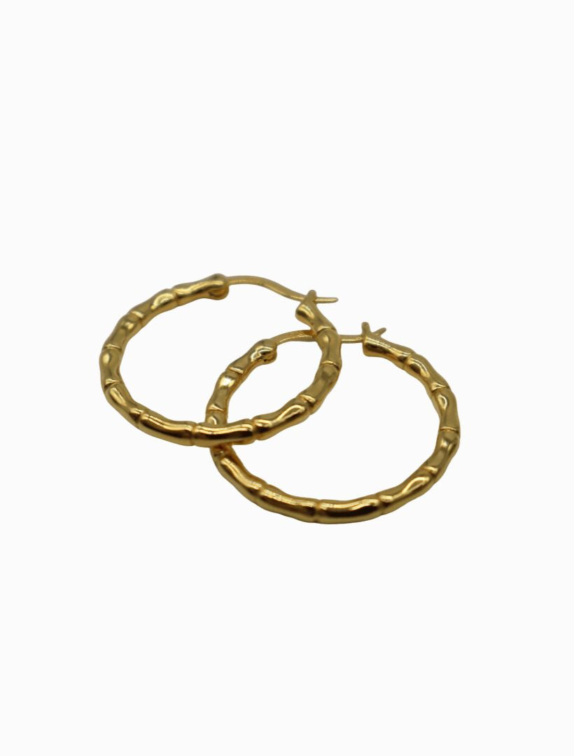 Lucienne Bamboo Hoops Gold