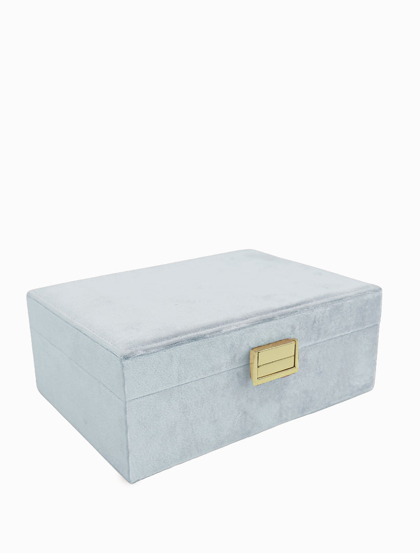 Velvet Jewellery Box Blue