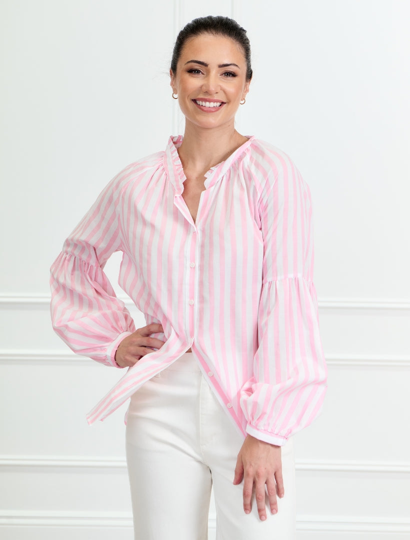 Jo Striped Shirt Pink