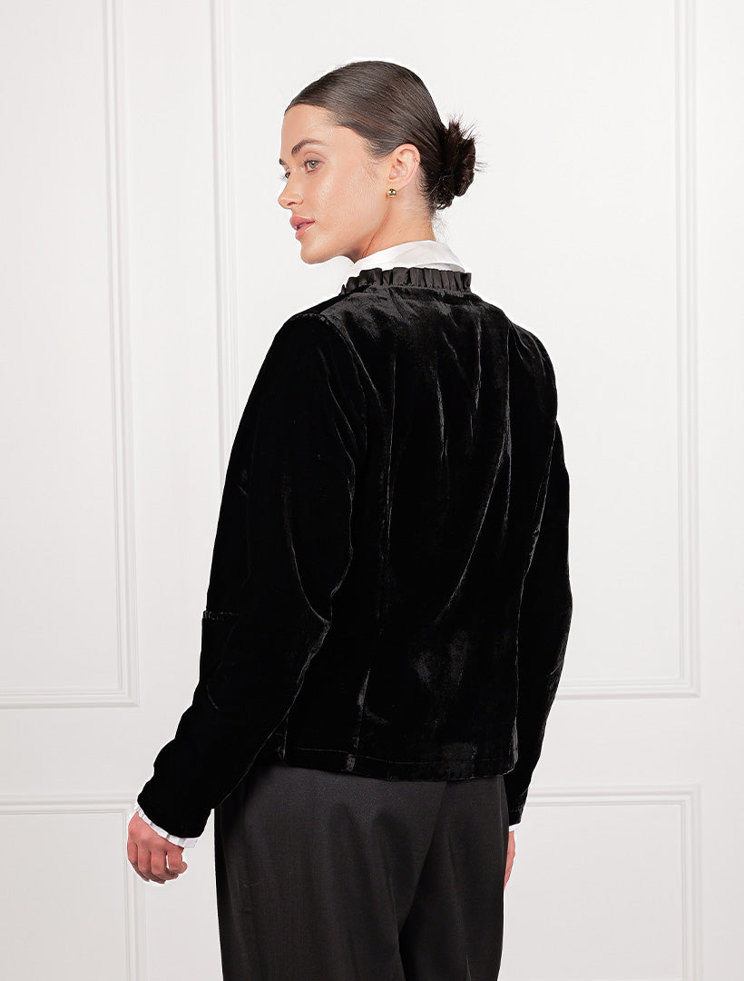 Juliette Velvet Jacket Black