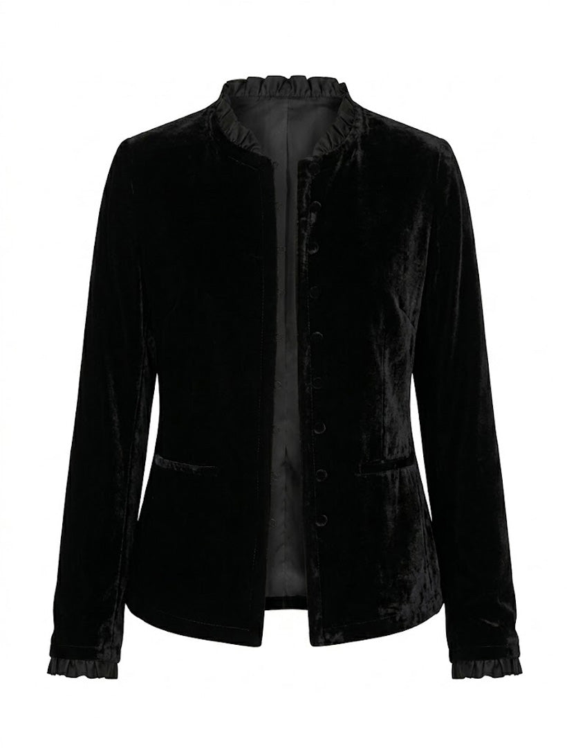 Juliette Velvet Jacket Black