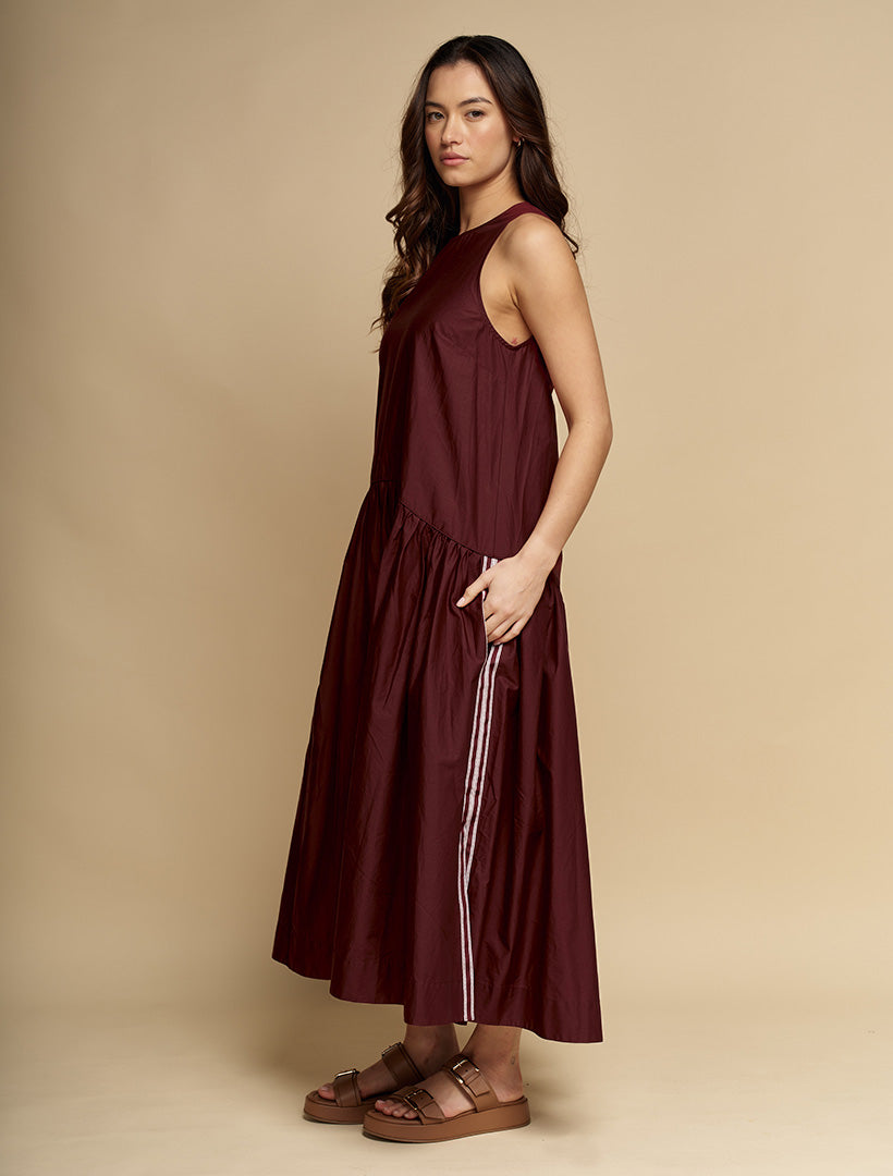 Kiana Dress Burgundy