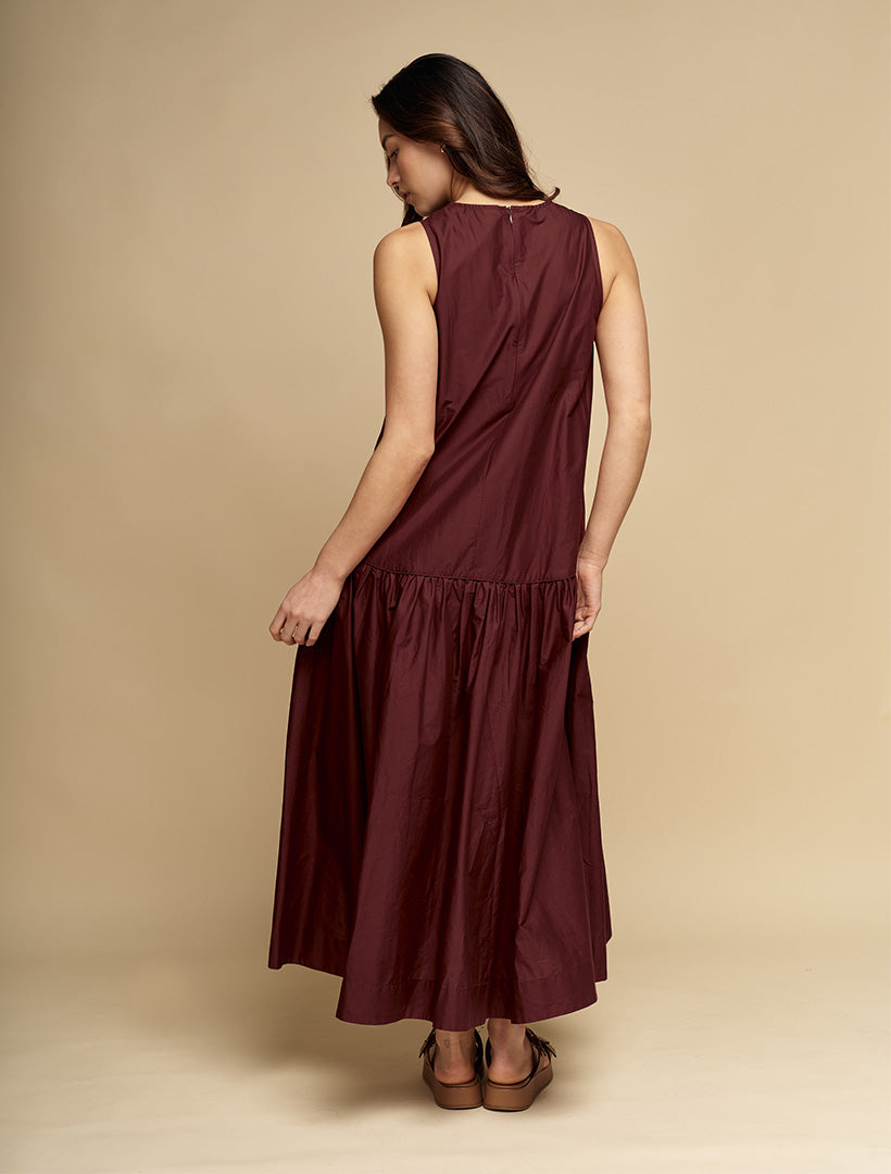 Kiana Dress Burgundy