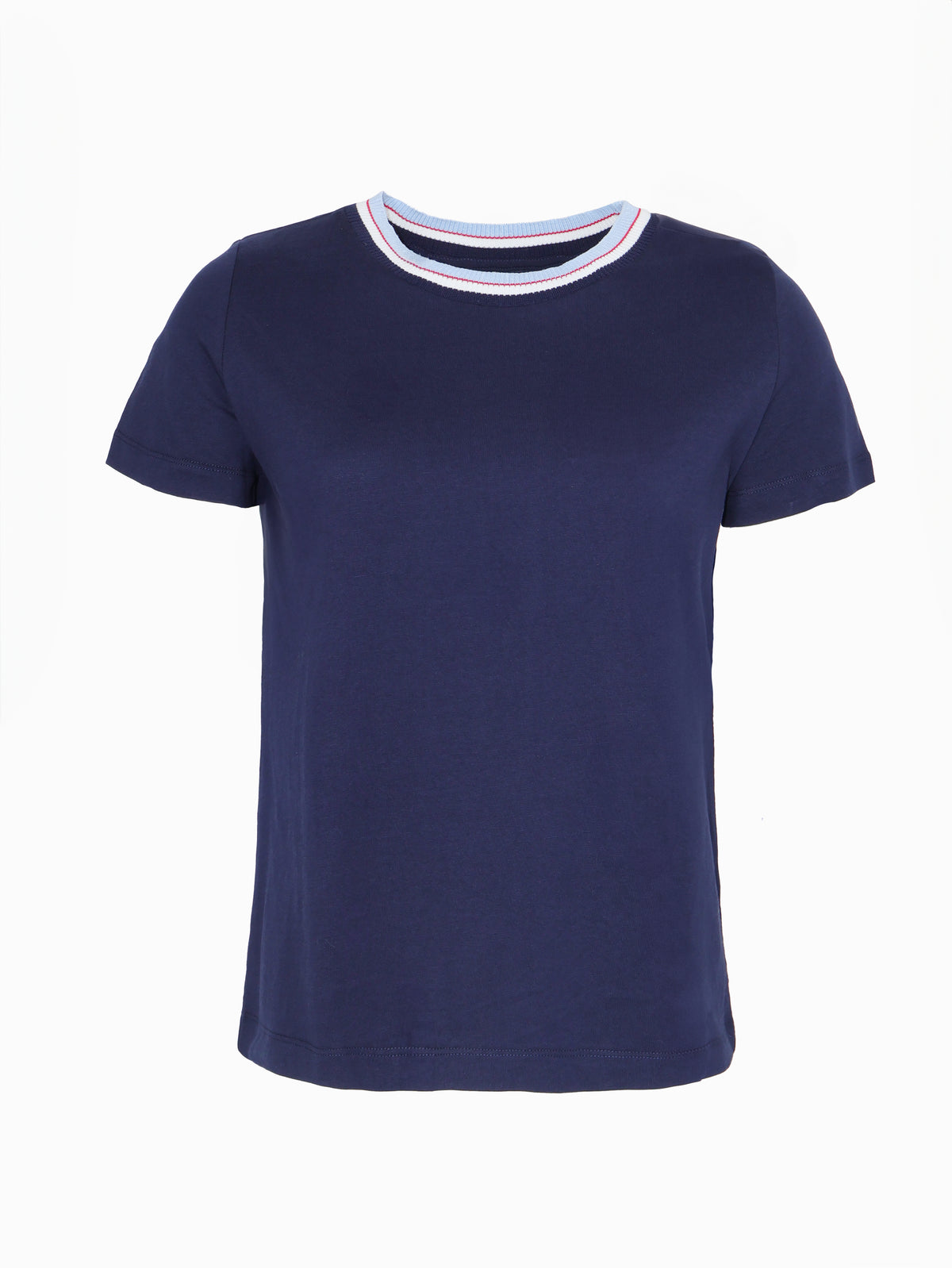 Knit Collar Tee Navy