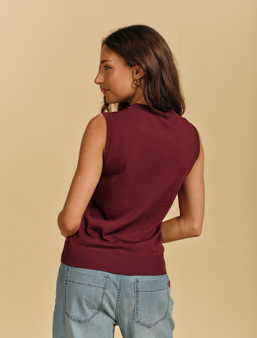 Layla Knit Tank Pinot