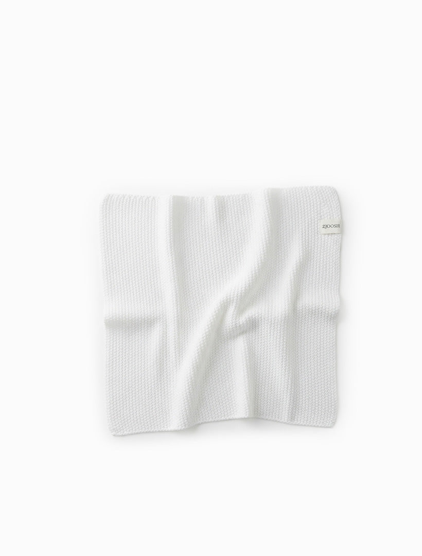 Organic Face Cloths Set of 2 White