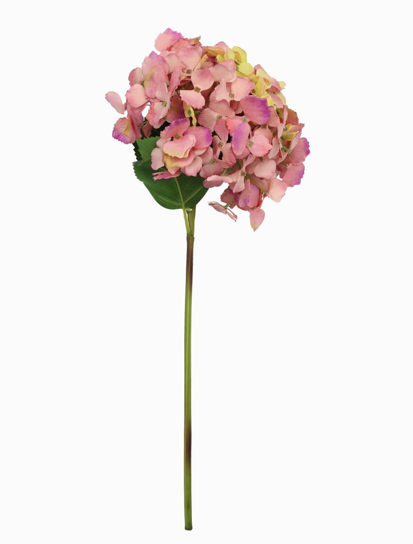 Hydrangea Stem 52cm Dark Pink