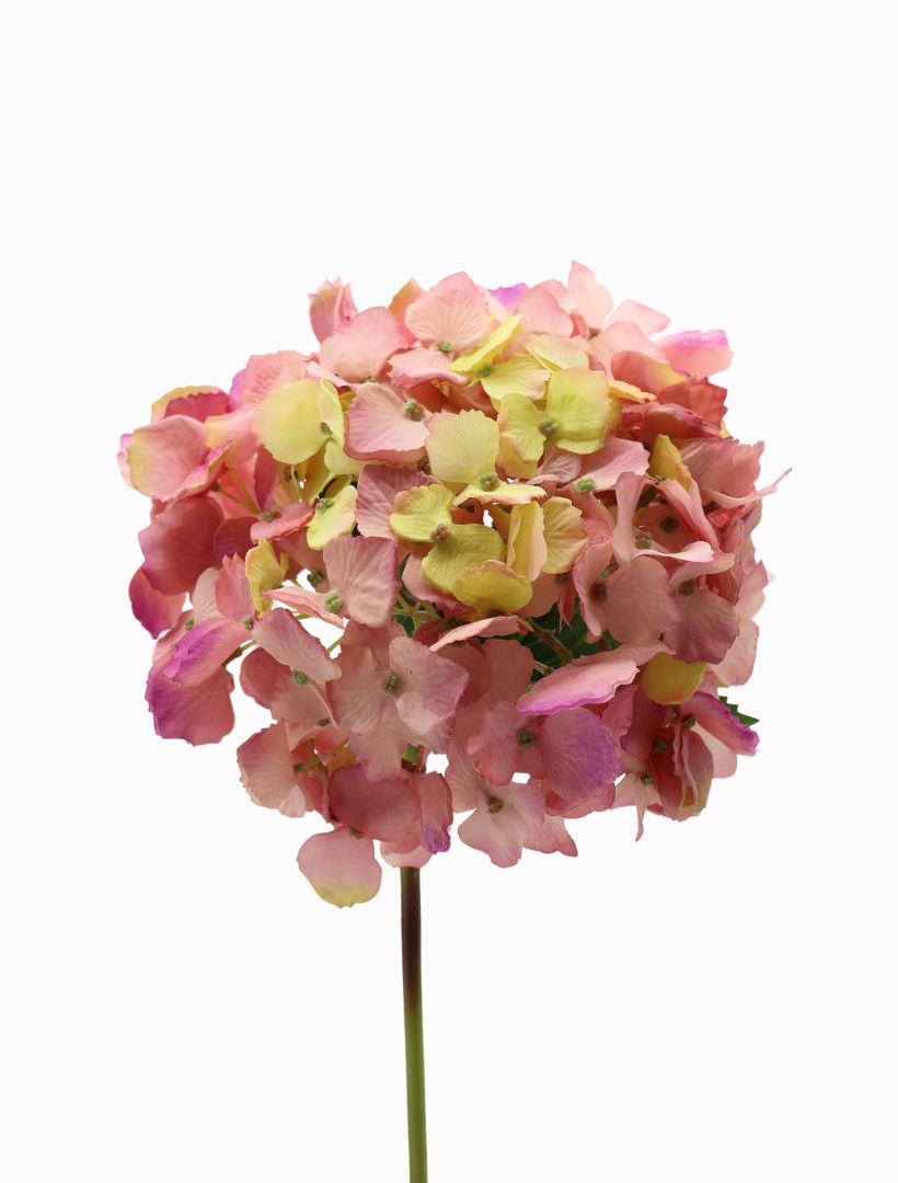 Hydrangea Stem 52cm Dark Pink