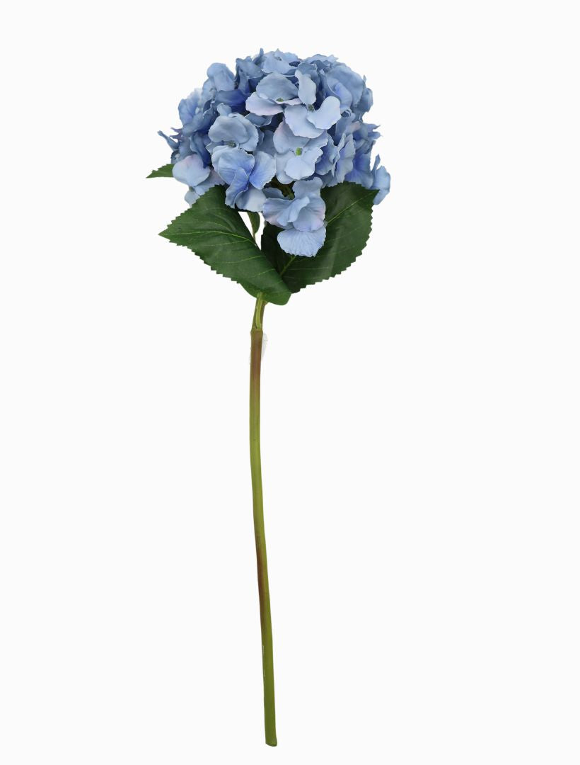 Hydrangea Stem 52cm Blue