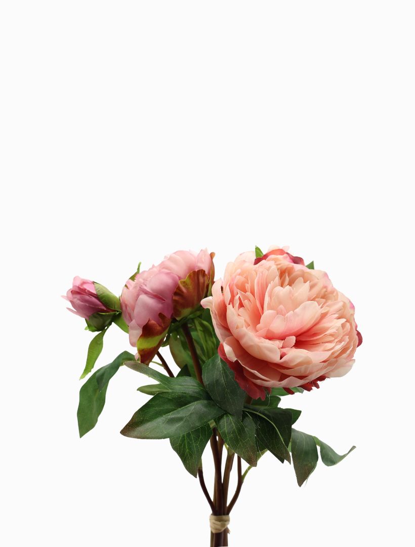 Peony Bouquet 32cm Pink