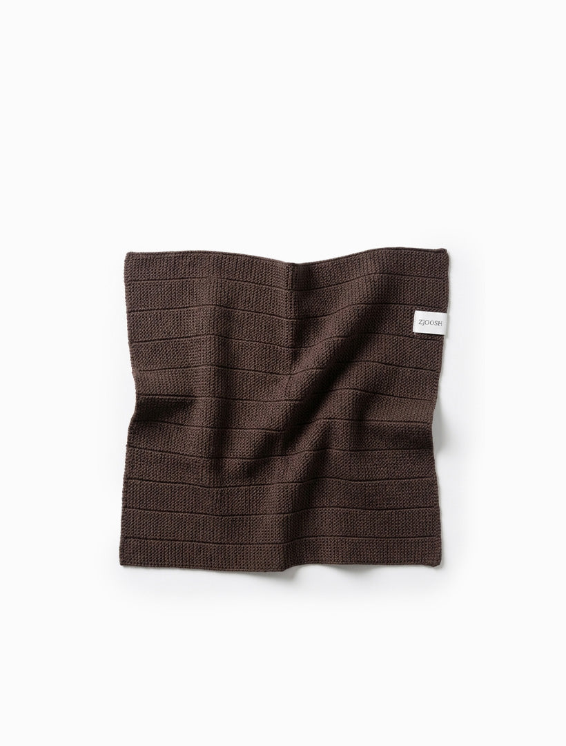 Organic Dishcloths Set of 2 Dark Brown