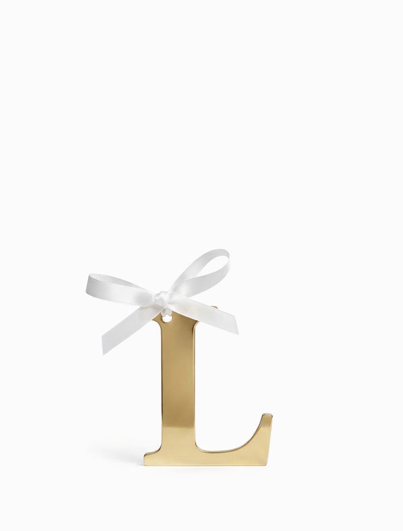 Hanging Letter L Gold