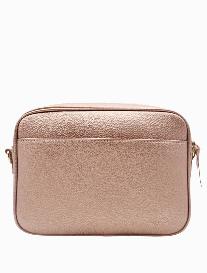 Back view - rose gold cross body bag