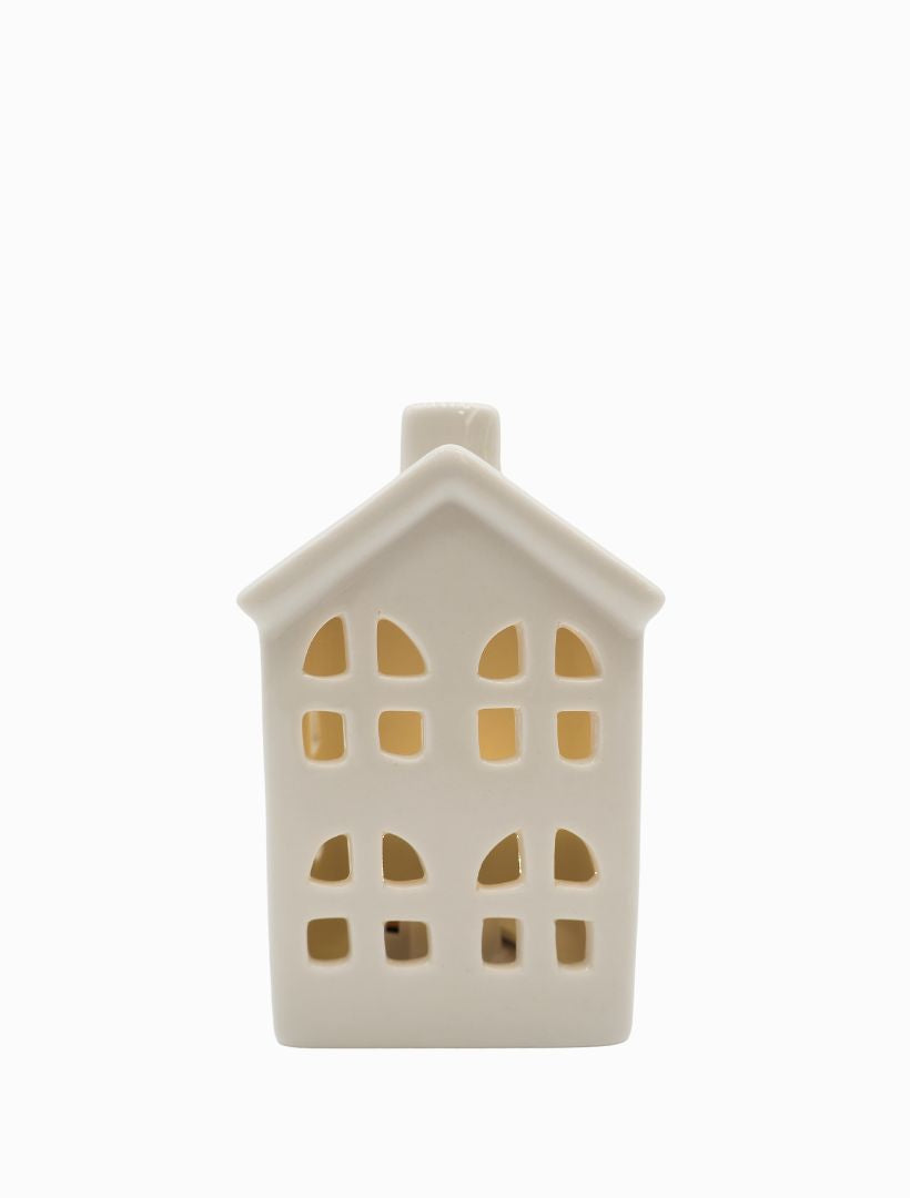 Front view - Light Up Porcelain House 