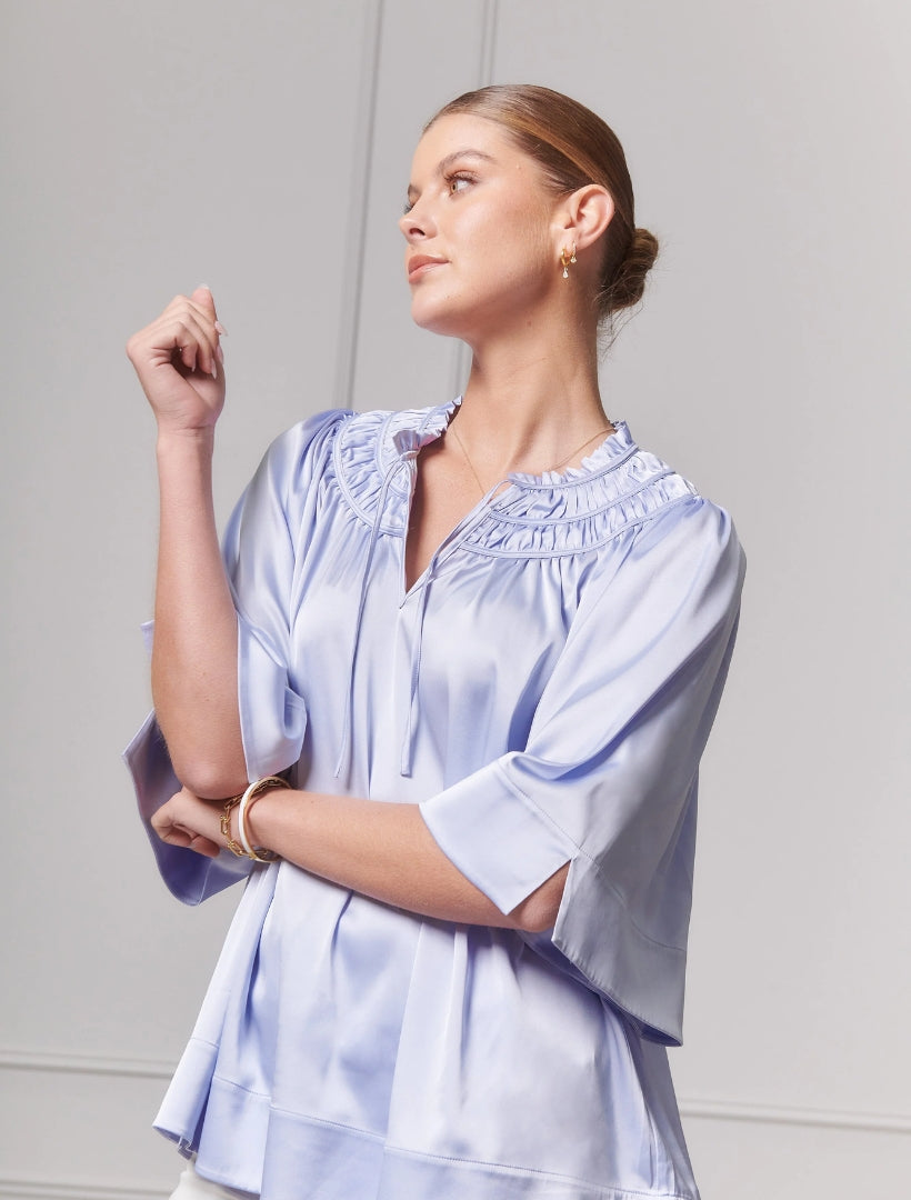 Lillibet Top Blue - FINAL SALE