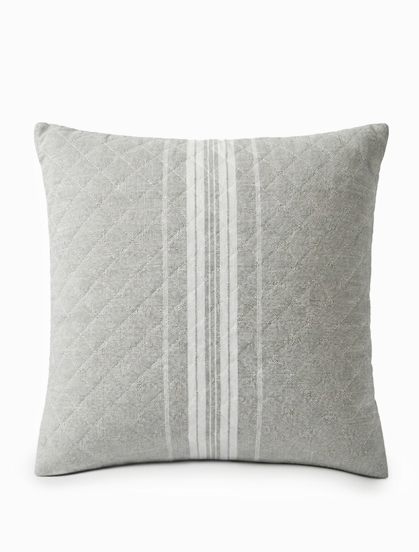 Linear Cotton Cushion Natural 50cm x 50cm
