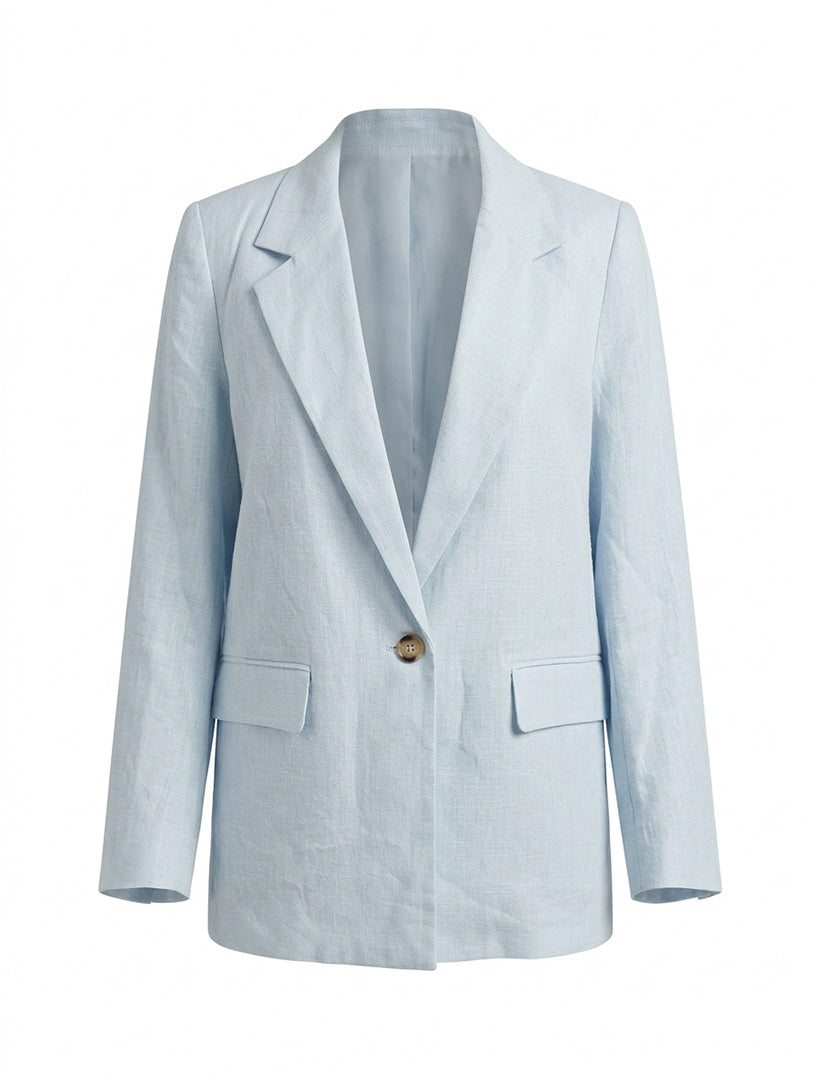 Camden Linen Jacket Pale Blue