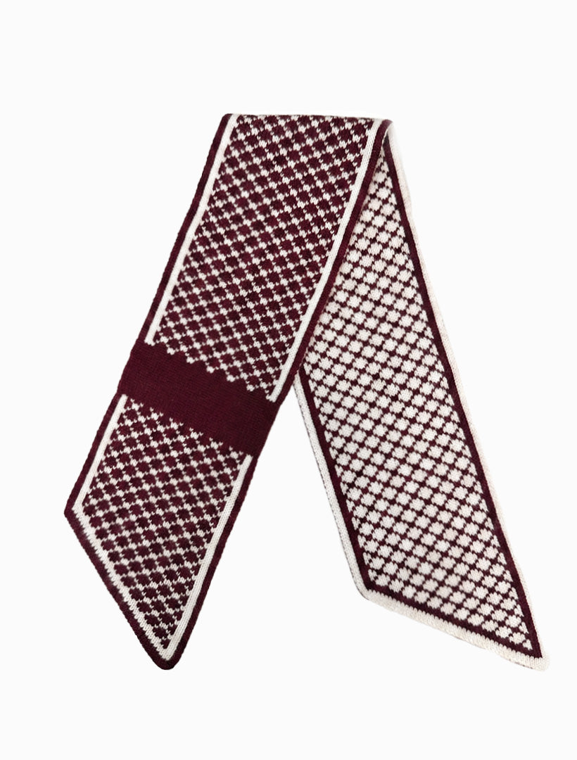 Louis Cashmere Twilly Diamond Jacquard Pinot