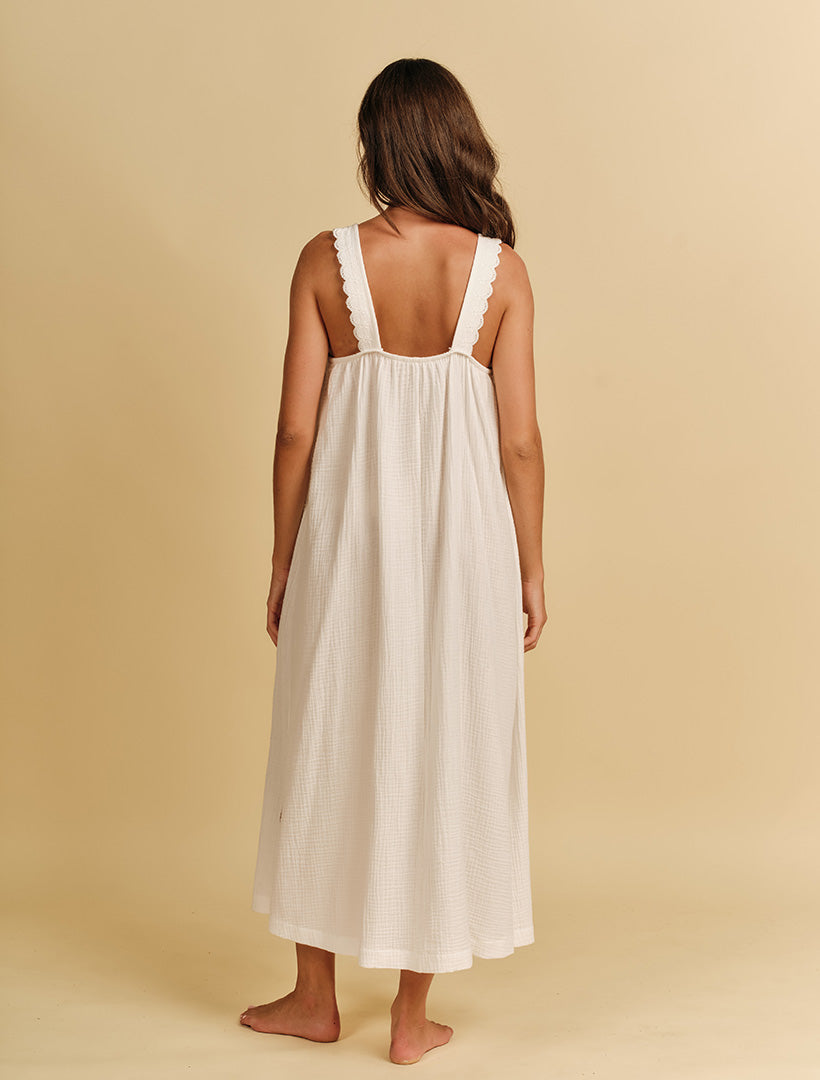 Luciana Nightdress White