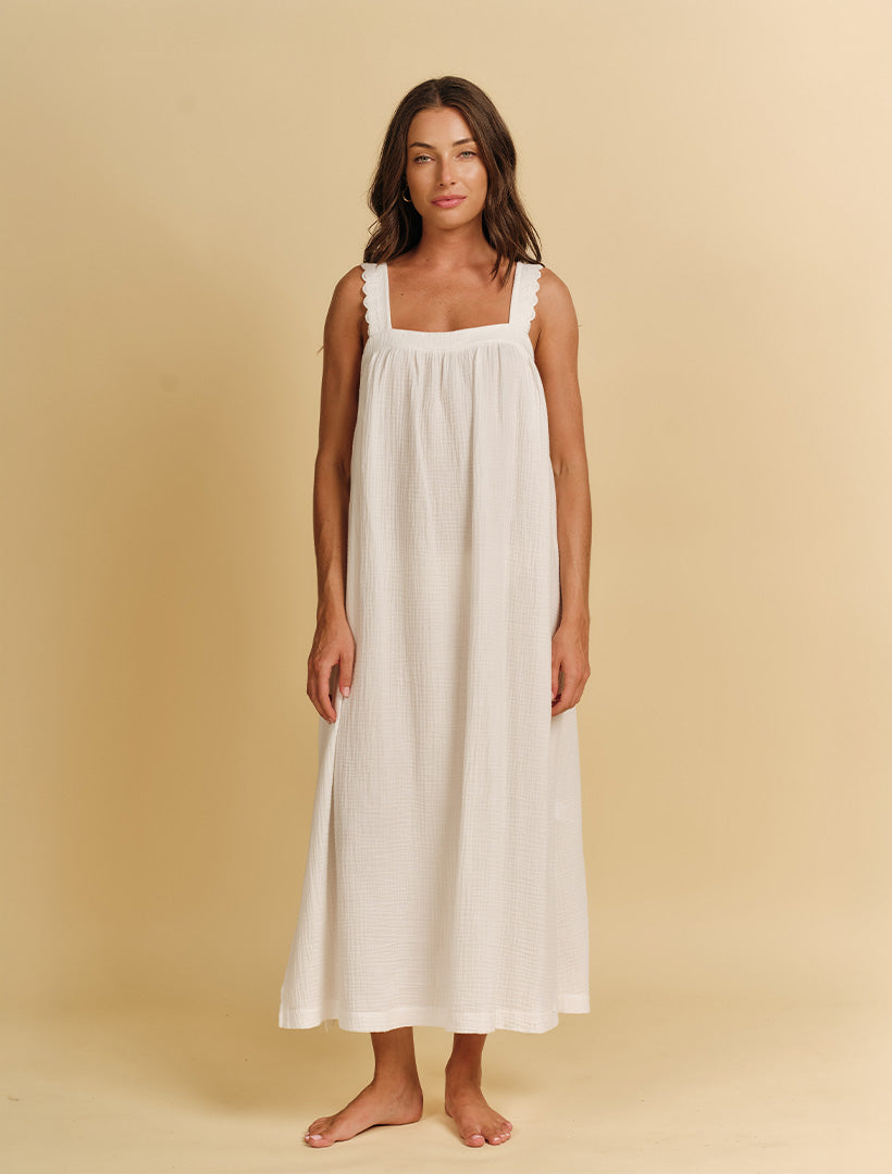 Luciana Nightdress White