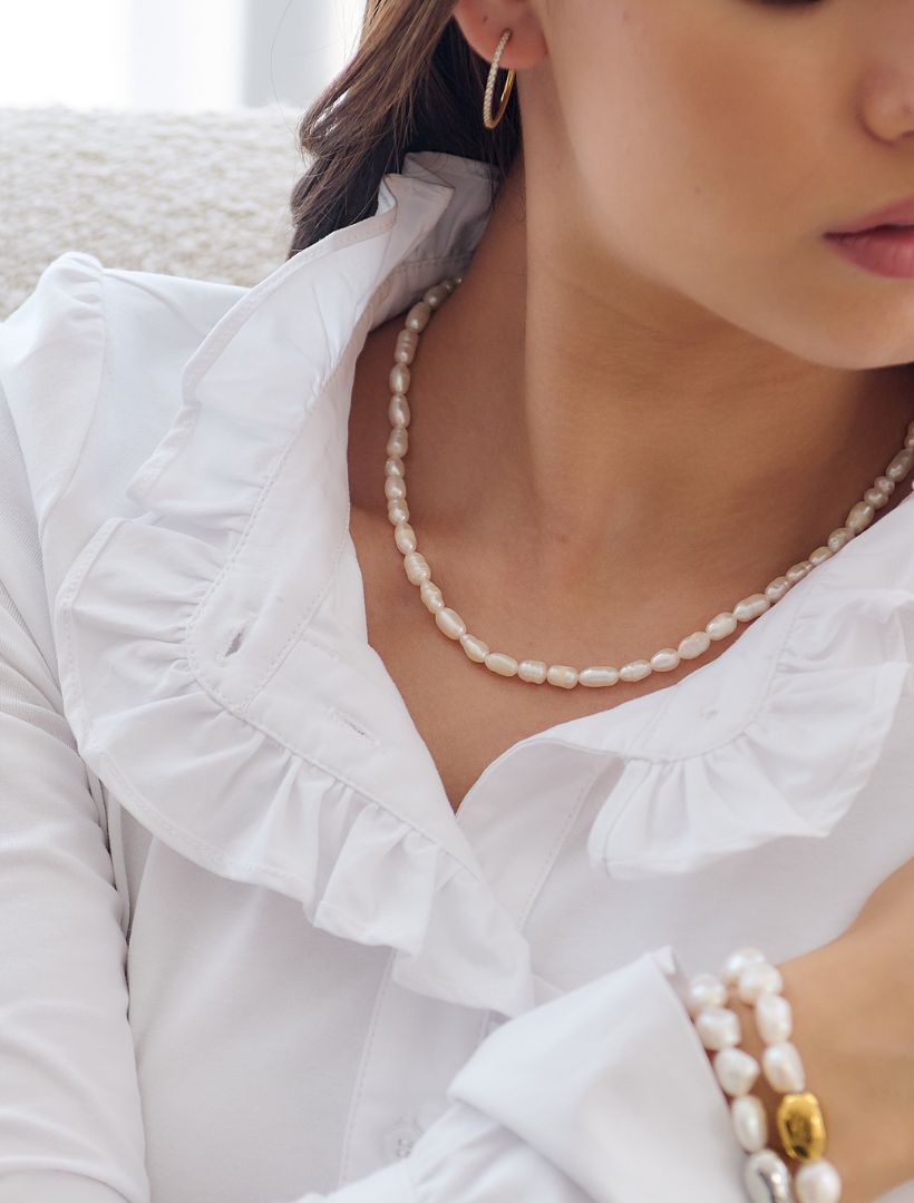 Lucienne Small Pearl Strand With Extender