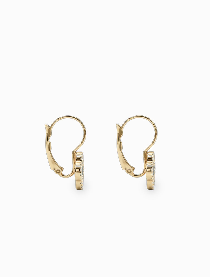 Luxe Clover French Hooks Gold