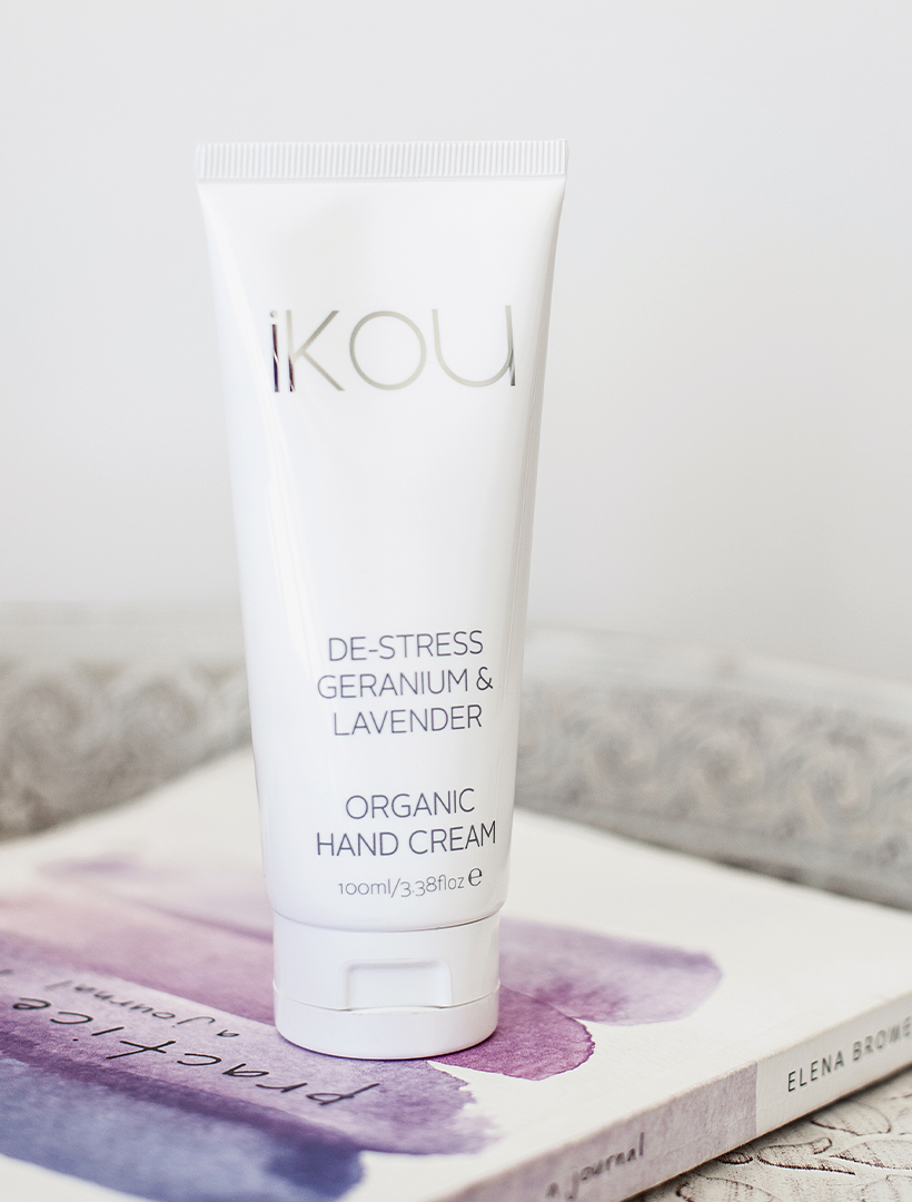 iKOU De-Stress Geranium and Lavender Organic Hand Cream