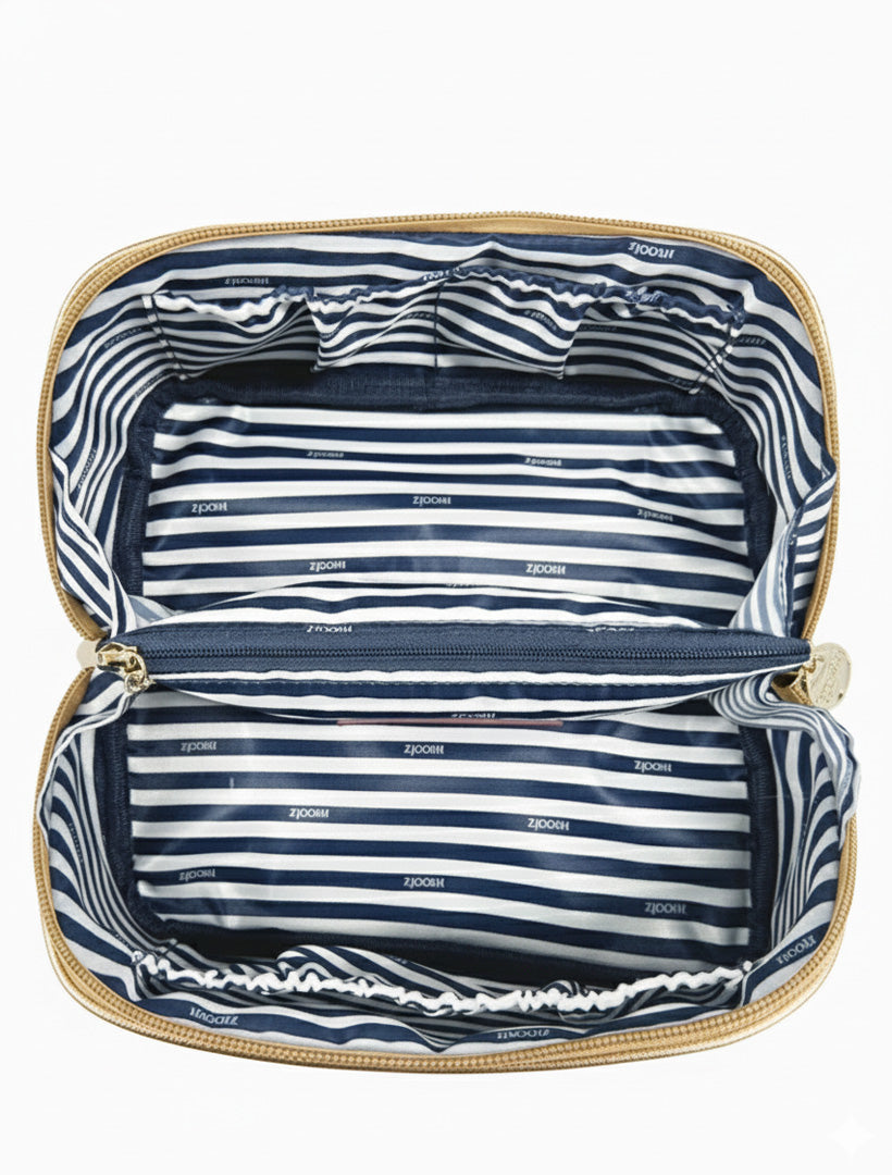 Mabel Cosmetic Bag Gold Large