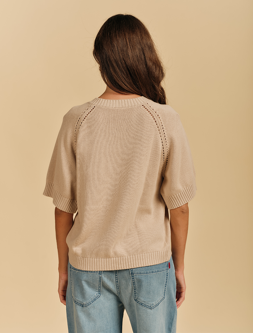 Maisy Knit Cardigan Sand